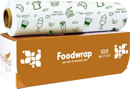 IMVELO Food Wrapping Paper - Non-Stick, Reheatable Butter Paper Roll for Food Wrap Paper Foil