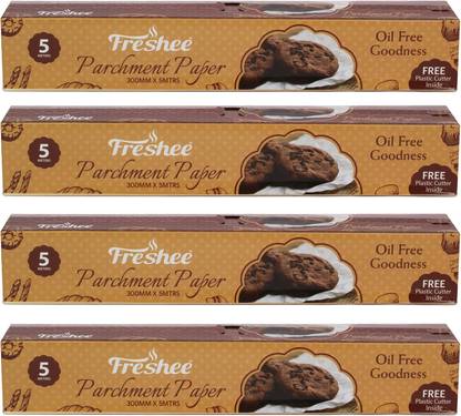 Freshee 5 Meter Pack Of 4 Parchment Paper Roll Idle For Baking Cooking and Boiling Parchment Paper