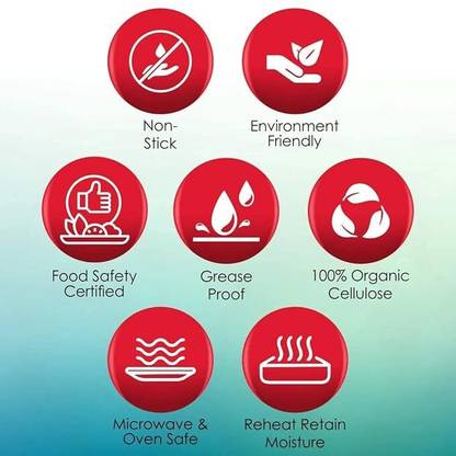 Foodpak FOOD PAK ROTI WRAP 25 MTR FOOD WRAPPING PAPER/PARCHMENT PAPER (25 M) Paper Foil