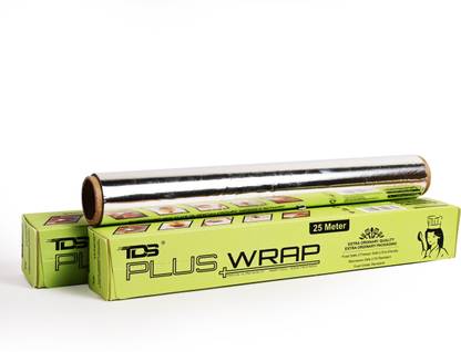 TDS PLUS WRAP TDS 25 Meter Aluminium Foil Paper - Pack-2