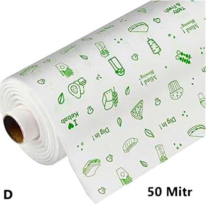 huemic WRAPP FOOD WRAPPING PAPER ROLL/ ROTI WRAP/BUTTER PAPER/PAPER WRAP/PAPER FOIL C Parchment Paper