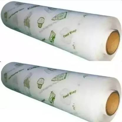 food mate Wrap Butter Paper Roll for Roti, Parchment Paper Pack of 2 Parchment Paper