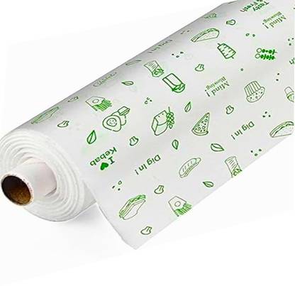 OFIXO Food Wrap Butter Paper Roll 9 Meter| Pack of 1 Roll |100% Food Safe Shrinkwrap
