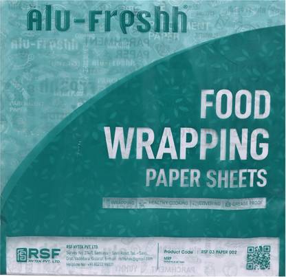 ALU-FRESH Printed Butter Paper For Food Wrapping 320 Sheet Parchment Paper