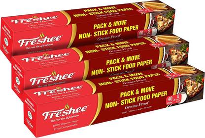 Freshee 45 Meter Grease-Proof Paper Food Wrapping Paper, Cooking and Food Packaging Parchment Paper