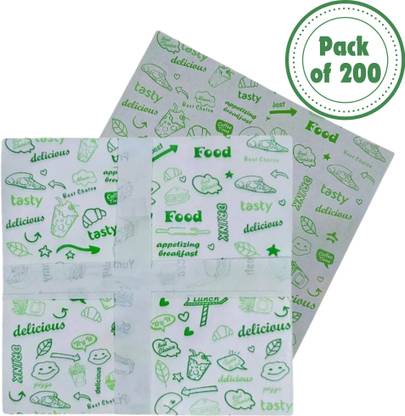 HAPPYSUN Wrapping Paper Butter Paper Food Wrapping Cooking butter Paper 200 Sheets Parchment Paper