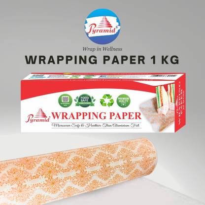 Pyramid FOOD WRAPPING PAPER ROLL/ ROTI WRAP/ BURGER WRAP/ BUTTER PAPER/ PAPER WRAP/ Paper Foil