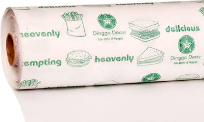 Dingga Decor Food Wrapping Butter Paper, Parchment Paper for Roti, Paratha & Sandwich Paper Paper Foil
