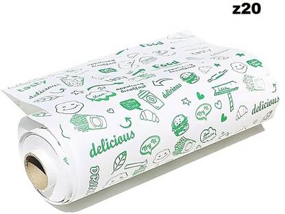 Trikuta Butter Paper for Roti, Cake, Burger | Food Wrapping Paper |Parchment Paper Self Design Roti Round Flap Cover