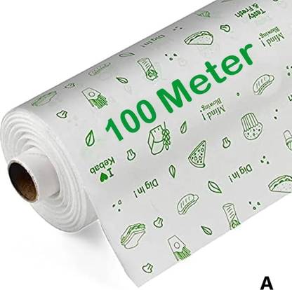 huemic 100 Meter Parchment Food Wrapping Paper Roll - Premium Non-Stick Butter Paper A Parchment Paper