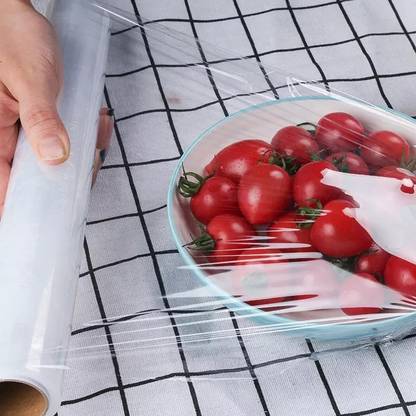 Ghelonadi Food Cling Wrap Roll Refrigerator Food Packaging Food Storage Holder for Kitchen Shrinkwrap