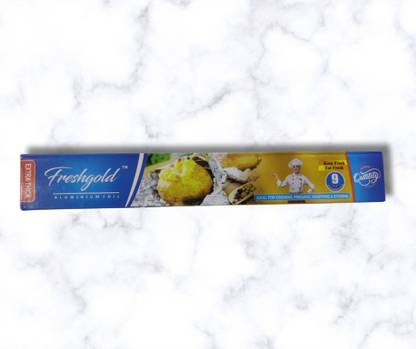 FRESH GOLD Multipurpose foil paper keeps food fresh, perfect for cooking & storage. Aluminium Foil