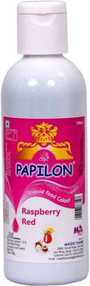 PAPILON CONCENTRATED FOOD COLOUR RASPBERRY RED 100ML Red