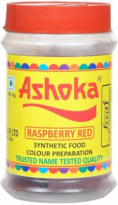 ASHOKA Red Food Colour, Natural Colouring Food and Beverage, Pack of 8, Each 80 Grams Red