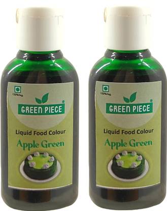 GREEN PIECE Apple Green Edible Liquid Food Colour .(15 ml each)(Pack of 2) Multicolor