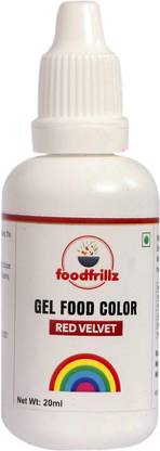 foodfrillz Red Velvet Food Gel Colour for colouring cake Red