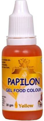 PAPILON Concentrated Gel Food Colour : LEMON YELLOW 30GM Yellow
