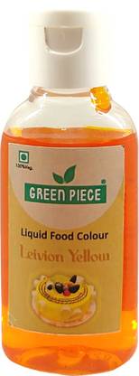GREEN PIECE Lemon Yellow Edible Liquid Food Colour(15 ml each)(Pack of 2) Yellow