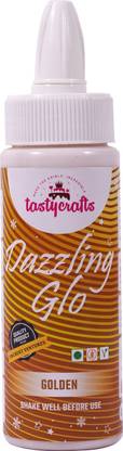 TastyCrafts Dazzling Glo Cake & Food Decorative - Golden Gold