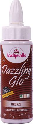 TastyCrafts Encrust Ventures Tastycrafts Dazzling Glo | Pearlescent Food Colour for Cake Décor | 30 GM - Bronze Brown