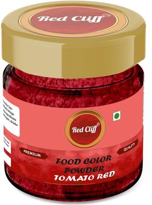 RED CLIFF Edible Tomato Red Food Colour Powder | Vibrant Natural Colour for Baking Red