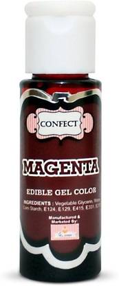 Confect Magenta Edible Food Gel Color 36 GMS for Icing & Cake Decorating Red