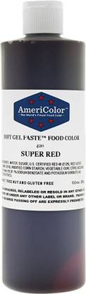 Americolor Food Color Super Red 13.5 Oz Red