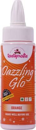 TastyCrafts Dazzling Glo | Pearlescent Food Colour for Cake Décor Orange