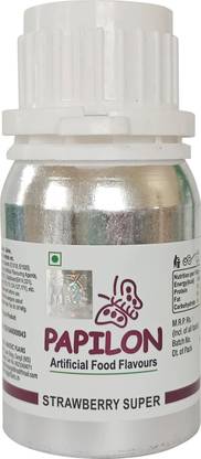 PAPILON Food Flavour Strawberry Super 50ml – For Jelly, Icecream, Sweets, Milkshake Strawberry Liquid Food Essence