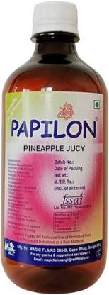 PAPILON CONCENTRATED PINEAPPLE JUCY FLAVOUR 500ML Pineapple Liquid Food Essence