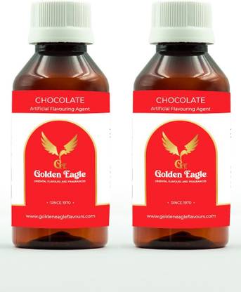 Golden Eagle Chocolate Essence | Rich Flavour for Cakes, Brownies & Ice Cream Delights Chocolate Liquid Food Essence