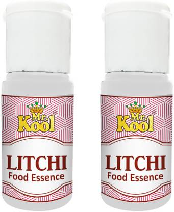Mr.Kool Liquid Food Essence Litchi 20ml for baking Cake. Pack of 2 Combo. Lychee Liquid Food Essence