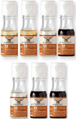 Golden Eagle Combo Of Food Essence 7 Different Flavours For Cake Baking, 20ml Each Mixed Fruit Liquid Food Essence