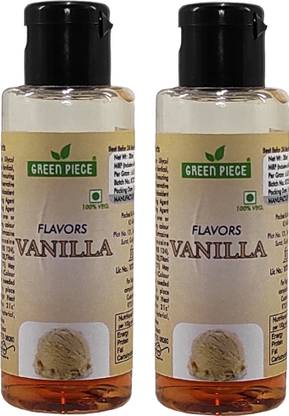 GREEN PIECE Vanilla Flavor food Essence.(30gm x2)(Pack of 2) Vanilla Liquid Food Essence