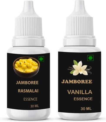 JAMBOREE Vanilla & Rasmalai Food Essence for Cakes, Jams, Jelies, Cookies, Ice-Cream Pineapple Liquid Food Essence