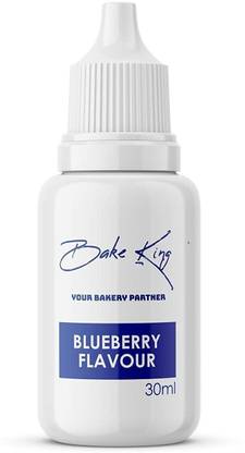 Bake King Blue Berry Flavour Essence for Baking Cakes, Jams, Jelies, Cookies, Ice Creams, Shrebats (Blue Berry Flavour, 30ml) Blueberry Liquid Food Essence