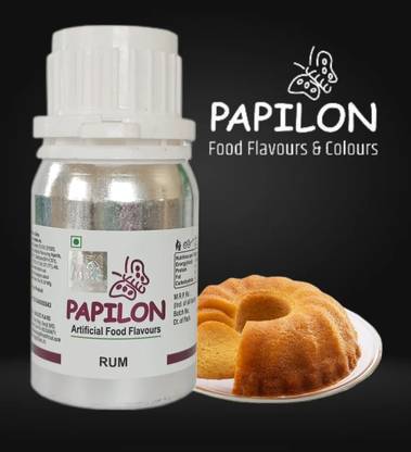 PAPILON Artificial Food Flavour : Rum For Homemade Chocolate, Cake 50 ml Rum Liquid Food Essence