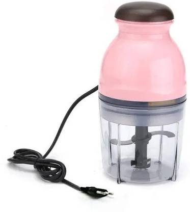 FONALO Manual Vegetable Chopper with 3 Stainless Steel Blades & Container 10 W Food Processor