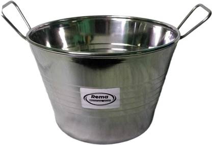 Rema Steel Designer Food Serving Pot|Steel Annakudai-Pack of 1 - Approx 4 Litres 6 W Food Processor