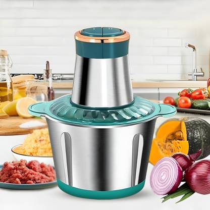 Shikshapatri Meat Grinder Food Processor Chopper Electric for Meat Vegetables Fruit Nut Puree 300 W Food Processor