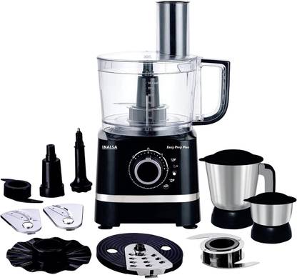 Inalsa EasyPrep Plus 800W with Processing Bowl & 8 Accessories 800 W Food Processor