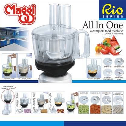 Rio 3G Food Processor Attachment for ONLY Philips Mixers Models 8 W Food Processor