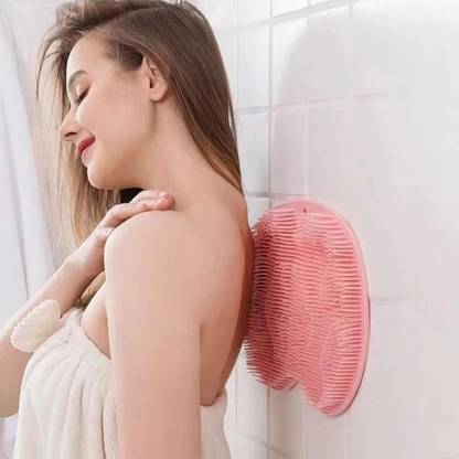 DPVTRADERS Shower Foot Scrubber Mat Back Washer Exfoliating Bath Wash Pad Wall
