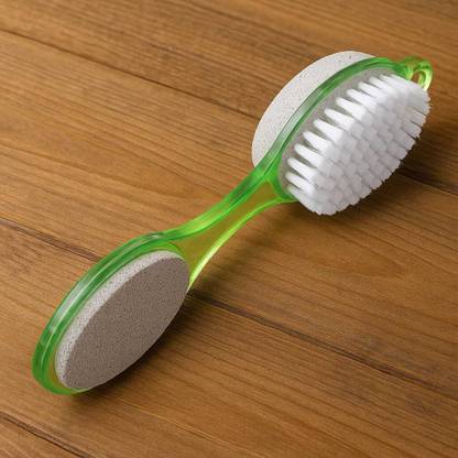 jntsimpex 4-in-1 Pedicure Foot Brush with Pumice — Dead Skin Remover