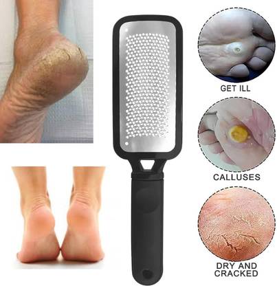 SIYDHA Foot Scrubber Callus Remover Brush For Dead Skin And Heel Repair {Steel}