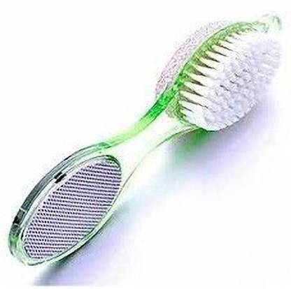 Resolute 4 In 1 Foot Pedicure Brush, Pumice Stone, Scrubber & File For Soft Care