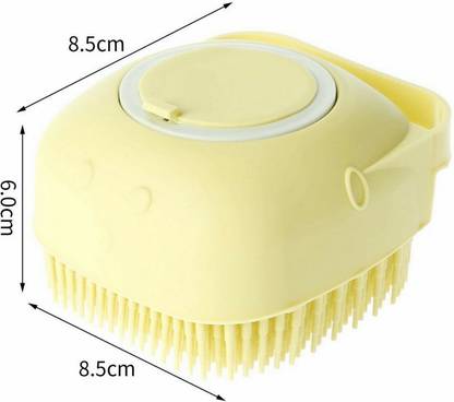HM EVOTEK Silicone Bristles Palm Body Massage Brush Exfoliating Shower_216
