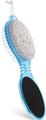 Hk Group 4-In-1 Multi Use Pedicure Paddle Brush (Cleanse, Scrub, File And Buff)