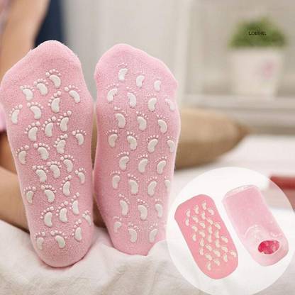 Lorshel Moisturizing Gel Socks with Vitamin E, Pack of 1