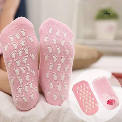 Lorshel Moisturizing Gel Socks with Vitamin E, Pack of 1